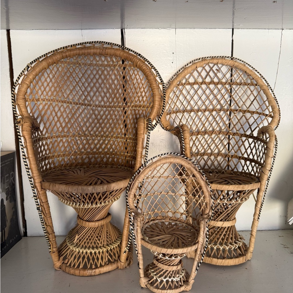 Wicker Peacock Chair - Picture 2 of 2